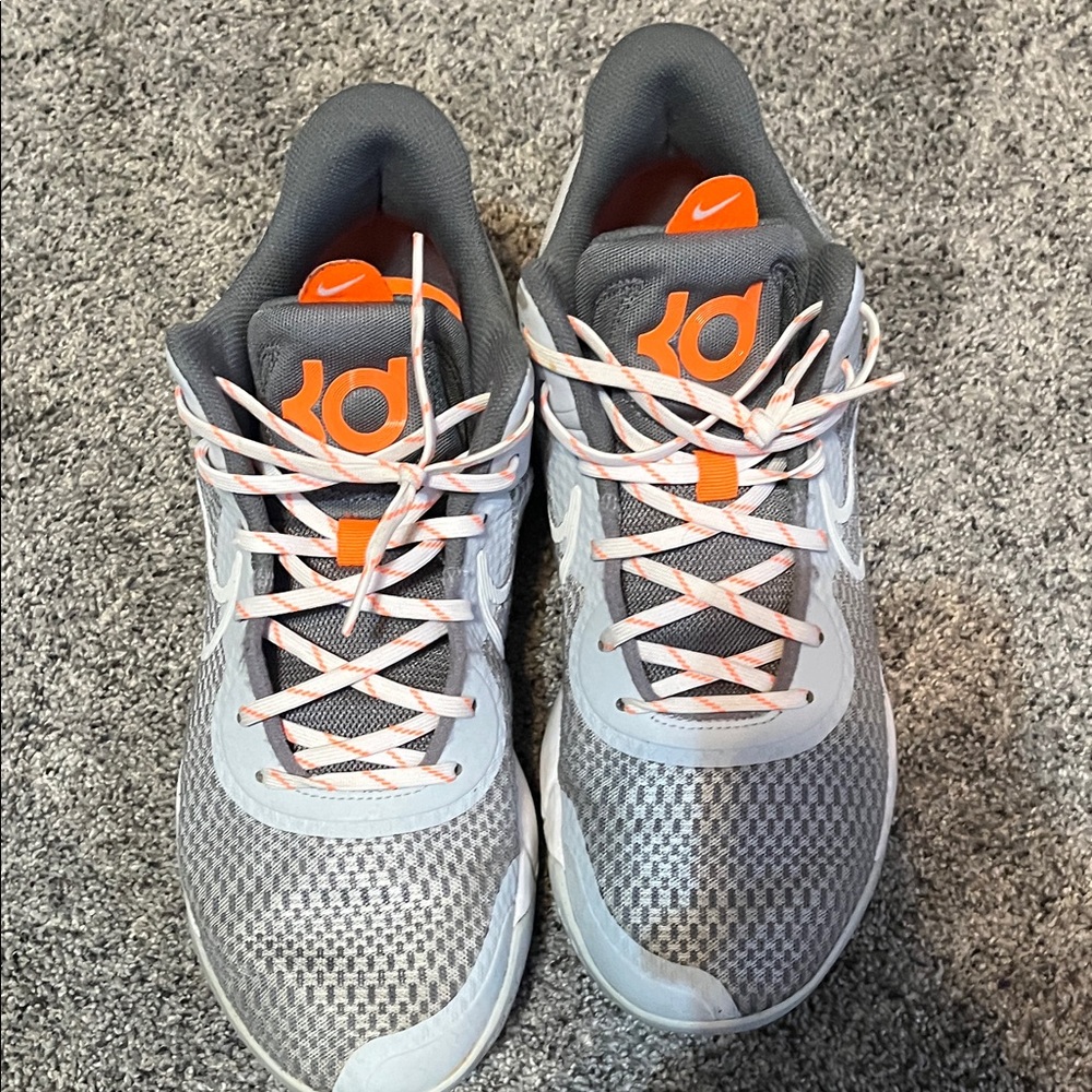 Nike KD Sneakers in Gray and Orange